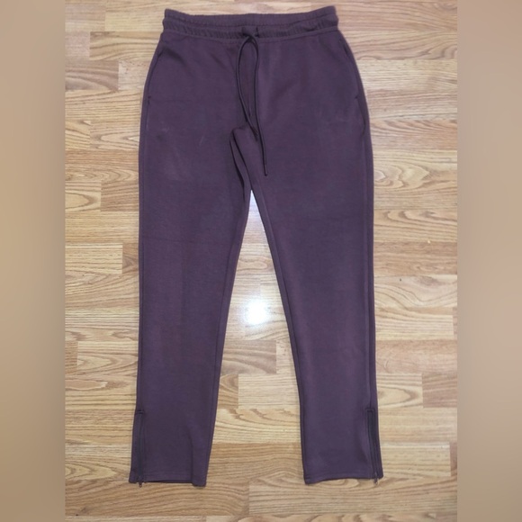 RECREATION BY THREAD & SUPPLY MUTED Purple pant with zipper accent - Picture 1 of 4